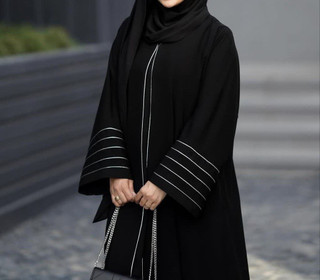 مانتو عبایی زنانه مدل لیما جنس الیزه و فری سایز